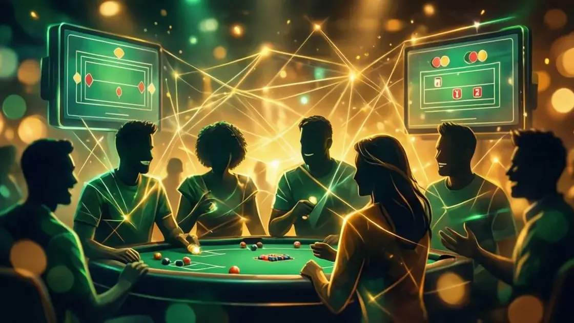 Community social betting illustration showing friends connecting over sports wagering