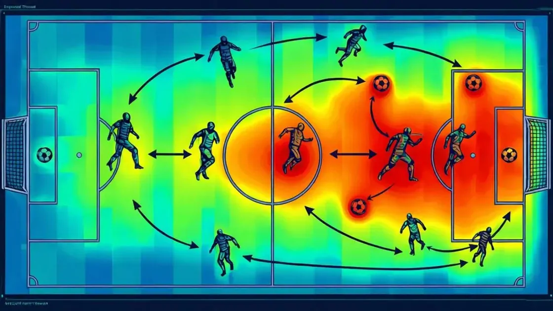 Expected Threat (xT) heatmap visualization across a football pitch showing danger zones with color gradients from defensive to attacking areas
