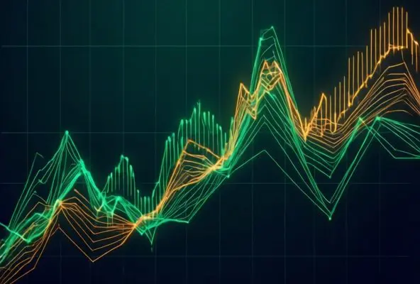 Grafico a linee che mostra le variazioni delle quote durante una revisione VAR