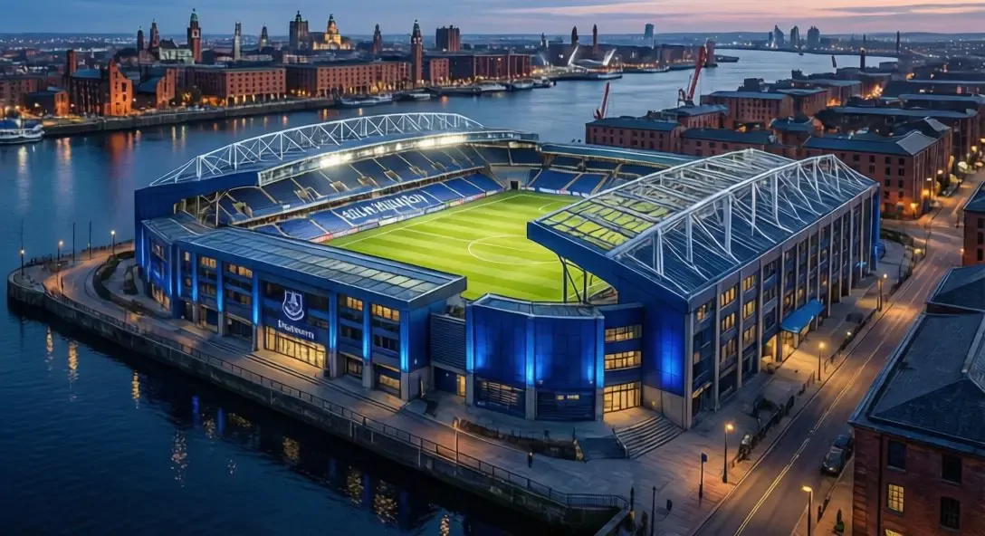Estádio Hill Dickinson - a nova casa do Everton no Bramley-Moore Dock