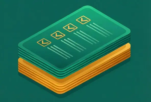Grafica con checklist che mostra i passaggi della ricerca pre-partita con spunte