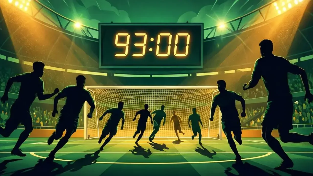 Stoppage time drama - 93rd minute football action