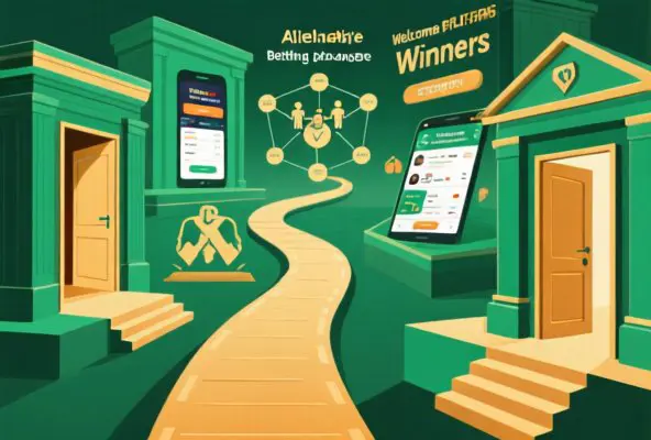 Editorial illustration showing alternative betting platforms that welcome winning players - exchanges, sharp books, Asian handicap books